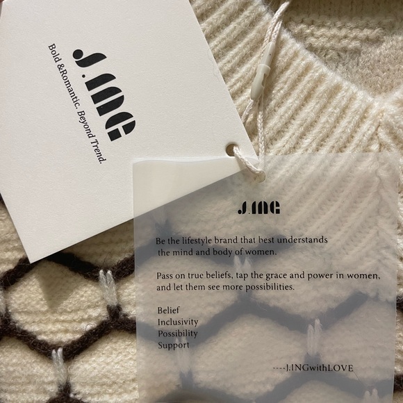 New Van Wave Mixed Sweater - S/M/ Ivory - Picture 5 of 10